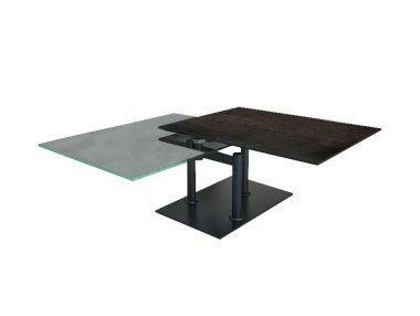 TABLE BASSE DOUBLE PLATEAUX