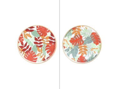 PLATEAU ROND AMAZONIA 35CM ASS