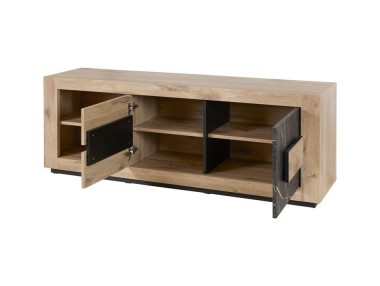 MEUBLE TV PORTE EFFET ARDOISE