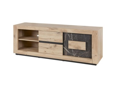 MEUBLE TV PORTE EFFET ARDOISE