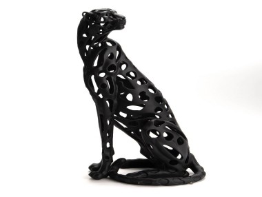 LEOPARD SAVANE NOIR MATE