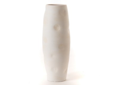 VASE CAPITONNE H90D26 CREME