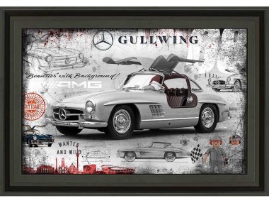 300SL BLACK AND WHITE 90X60