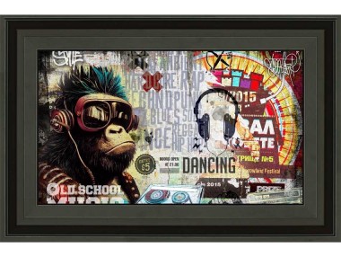 MONKEY MUSIC PUNK 45X30