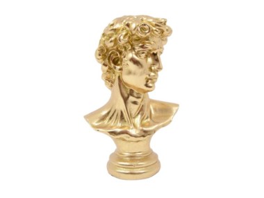 BUSTE DAVID DORÉ 36 CM