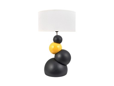 LAMPE GRIS/JAUNE