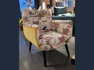 Fauteuil à motifs