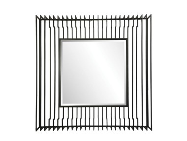 MIROIR DESIGN CARRÉ EN MÉTAL