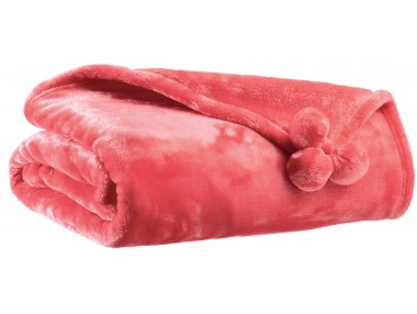 Plaid Tender pompons 130 X 170