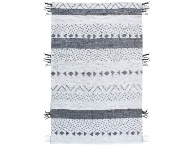 Tapis Callista Blanc/noir