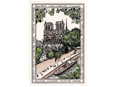 Torchon Notre dame Ecru 48...