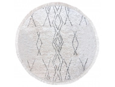 Tapis Crimble Ivoire/charbon