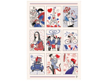 Torchon Symboles français...