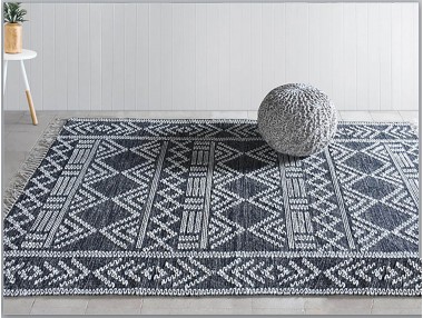 Tapis Maïs Charbon/ivoire