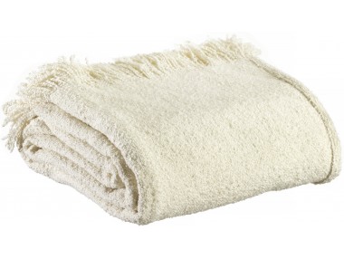 Plaid uni Jane Neige 130 x 160