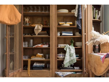 Torchon jacquard Herbes de...