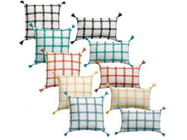 Coussin à carreaux Diana