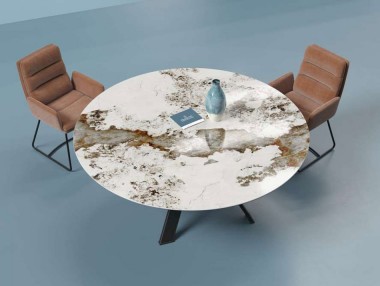 TABLE RONDE CÉRAMIQUE