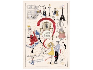 Torchon Imprime Art de...