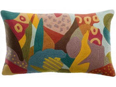 Coussin brodé Izel Minéral