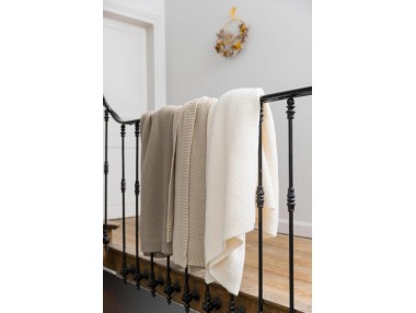 Plaid tricot recyclé Danilo...