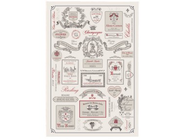 Torchon Étiquettes de vins...