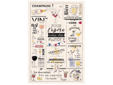 Torchon Verres et apéros...