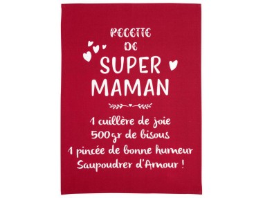 Torchon Message Super Maman...