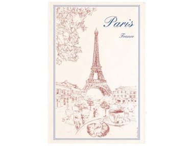 Torchon Tour Eiffel Ecru 72...