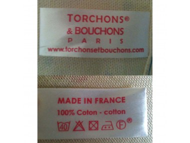 Torchon Tour Eiffel Ecru 72...