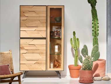 VITRINE 2 PORTES BOIS 1...