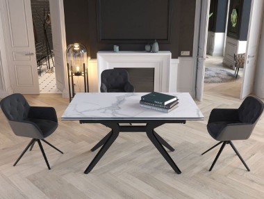 TABLE CÉRAMIQUE AVEC ALLONGES