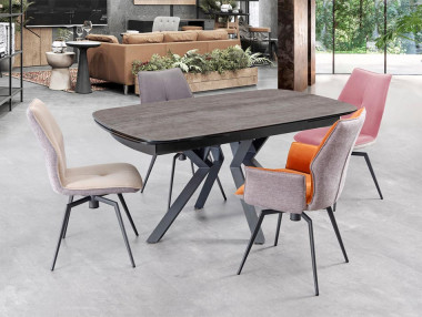 TABLE TONNEAU CÉRAMIQUE