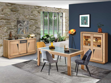 TABLE TONNEAU AVEC ALLONGE