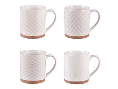 COFFRET 4 MUGS 35 CL ASS