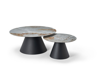 TABLE BASSE RONDE CÉRAMIQUE