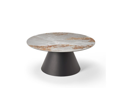 TABLE BASSE RONDE CÉRAMIQUE