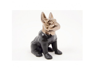 CHIEN NOIR/OR 28 CM