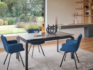 TABLE CÉRAMIQUE PIED MOBILE