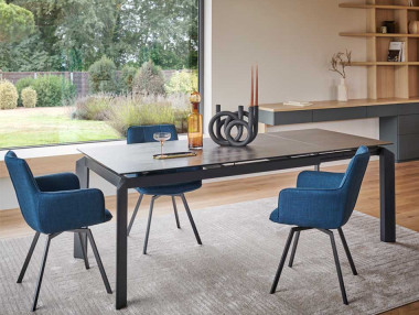 TABLE CÉRAMIQUE PIED MOBILE