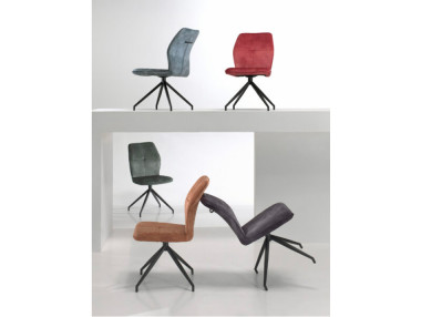 CHAISE VELOURS PIVOTANTE CLINA