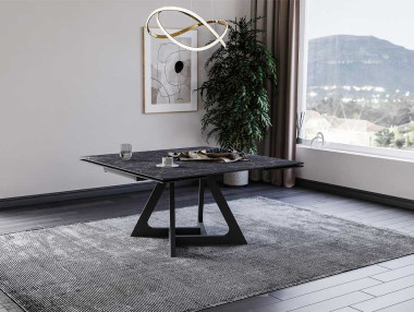 TABLE CARRÉE AVEC ALLONGES