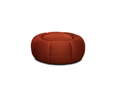 POUF ROND TISSU 3D