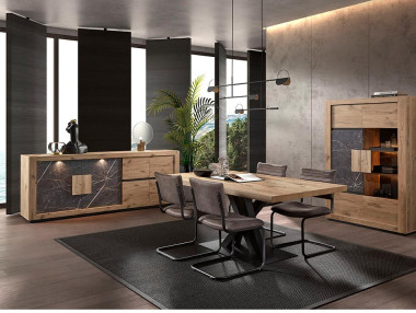 ENFILADE PORTES EFFET ARDOISE