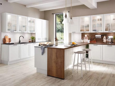 CUISINE LAQUÉE À CADRE NORDIC