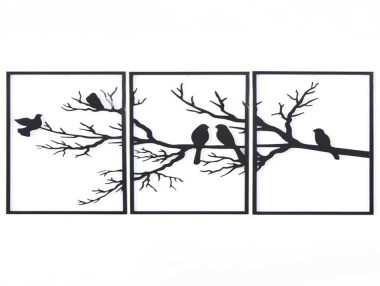 DÉCO MURALE TRIPTYQUE ARBRE...