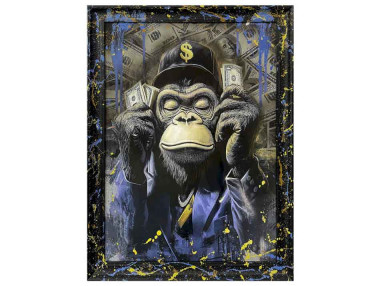TOILE GORILLE AVEC CADRE...