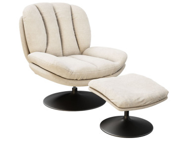 FAUTEUIL AVEC POUF / LISBONNE