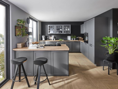 CUISINE LAQUÉE À CADRE NORDIC