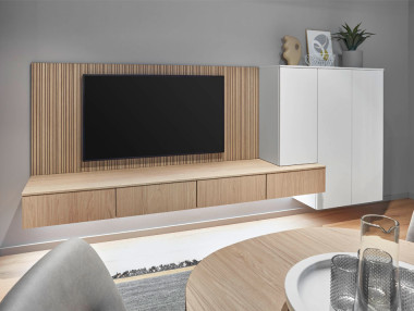 LIVING AVEC DÉCOR STRUCTURA